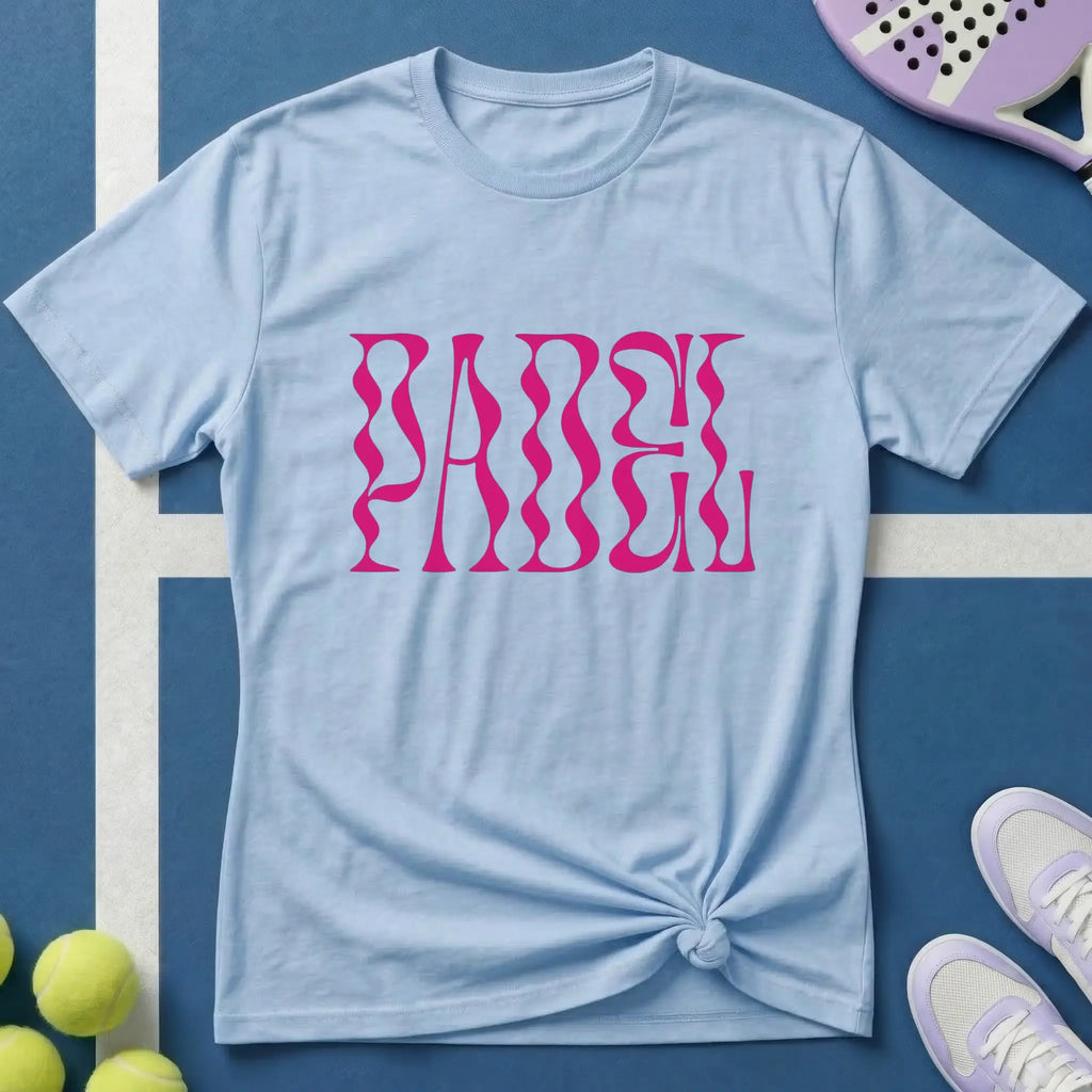 Wavy Pink Padel T-Shirt