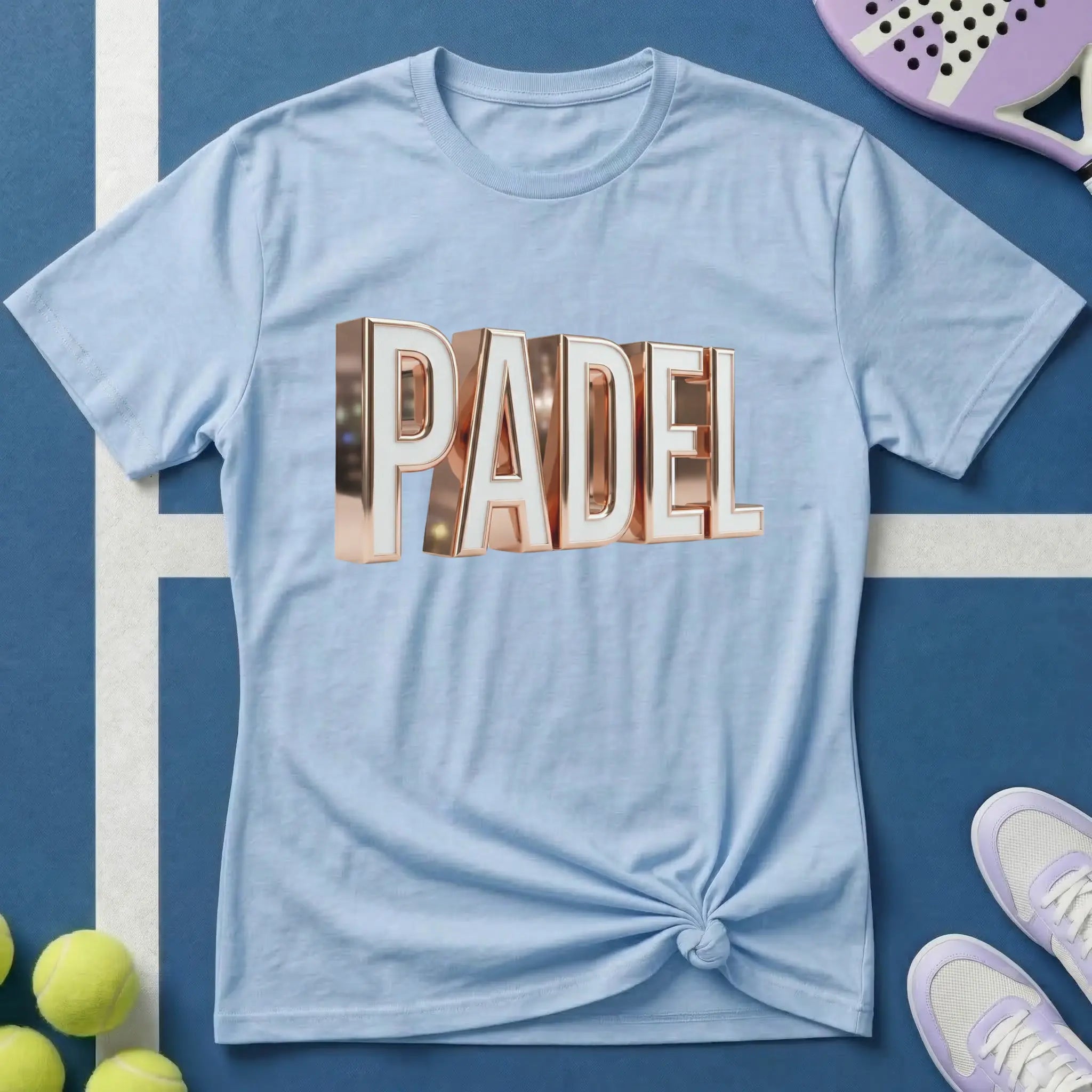 Padel 3D Rose Gold T-Shirt