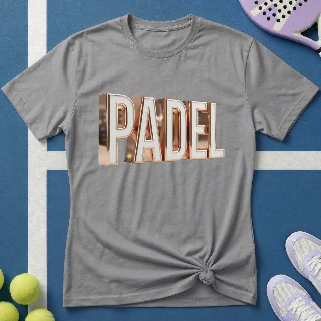 Padel 3D Rose Gold T-Shirt