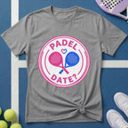 Padel Date Emblem in Pink T-Shirt