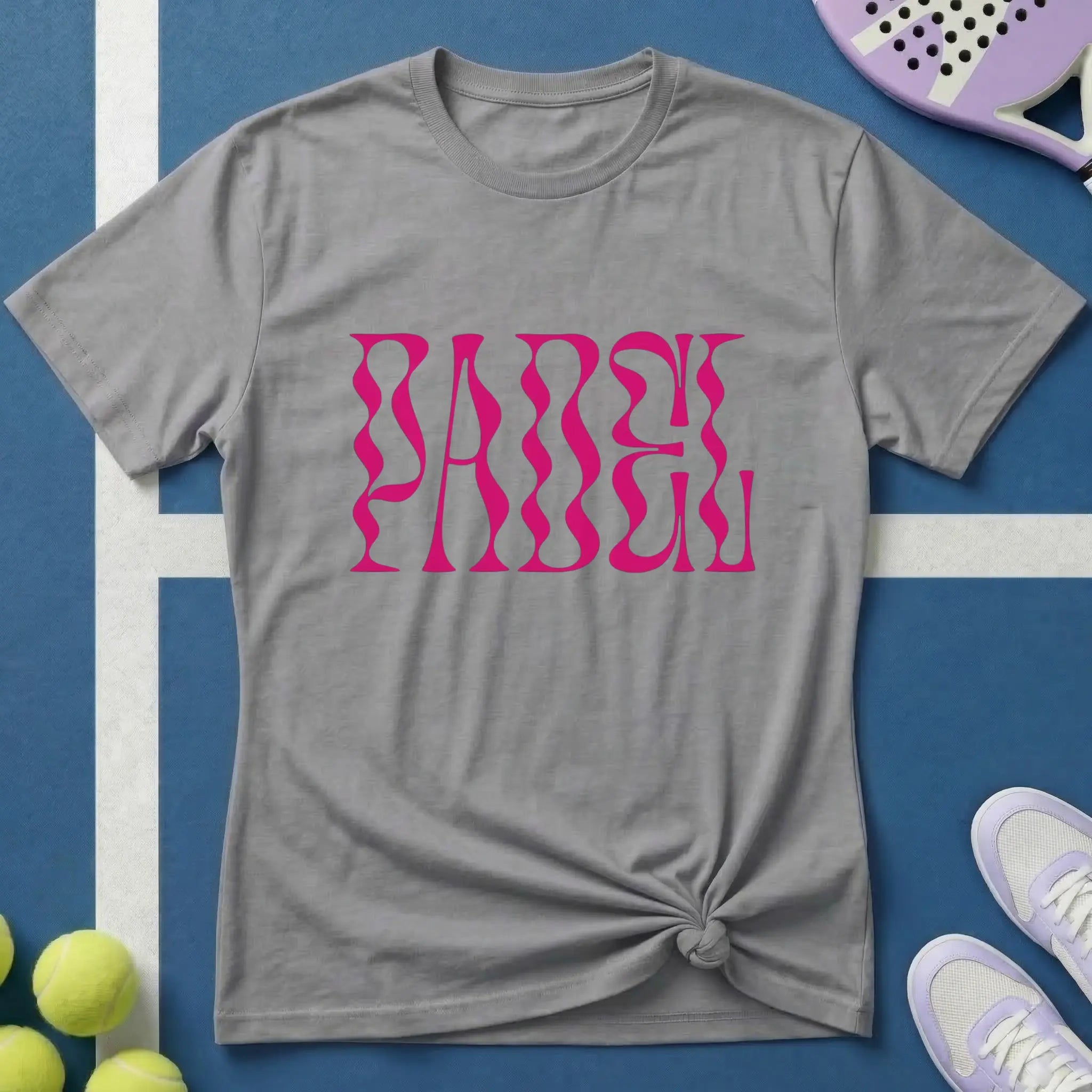 Wavy Pink Padel T-Shirt