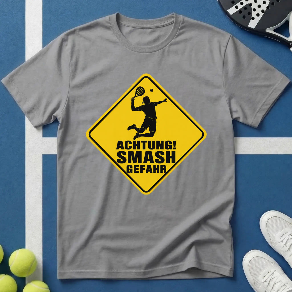 Achtung Smash Gefahr Padel T-Shirt