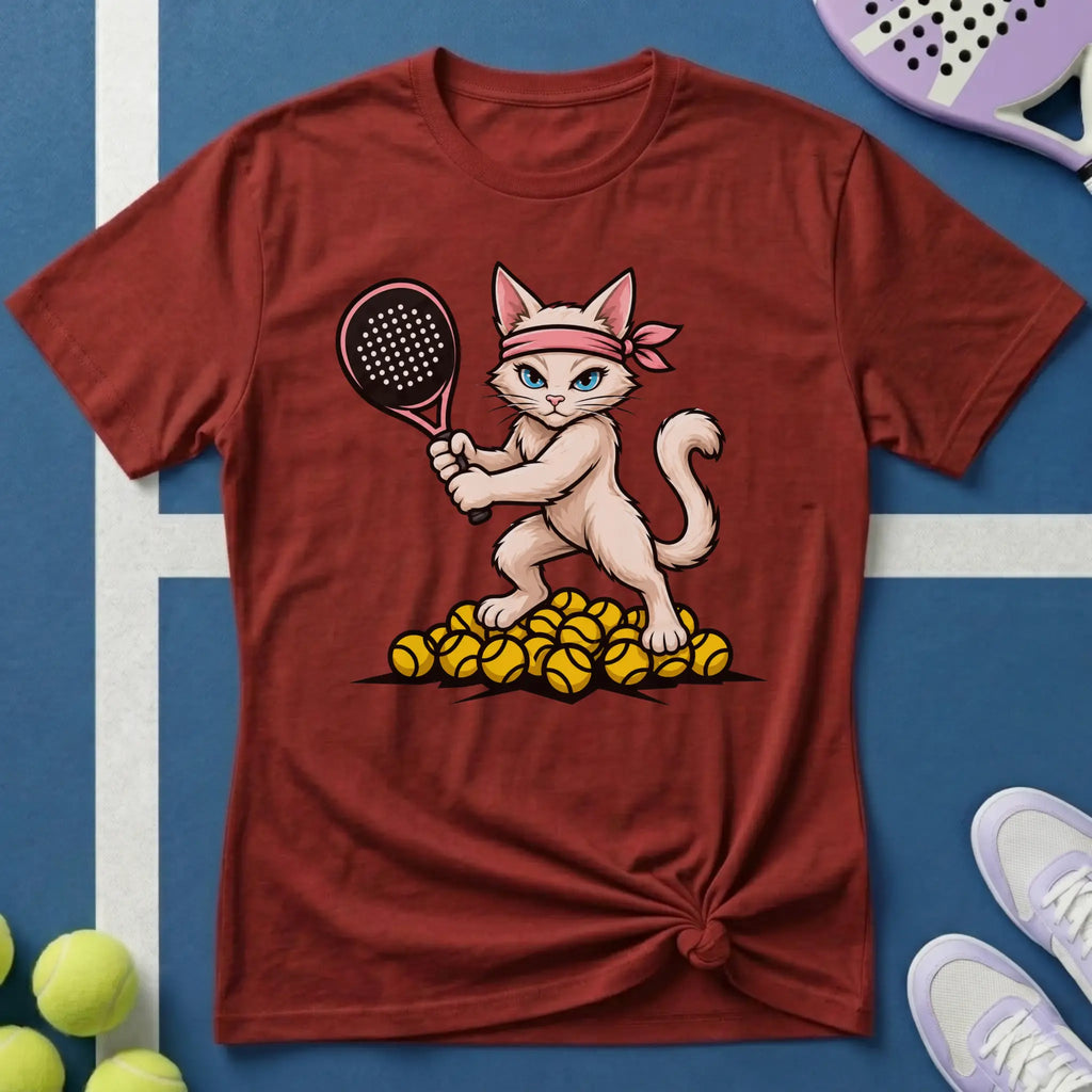 Padel helle Katze T-Shirt