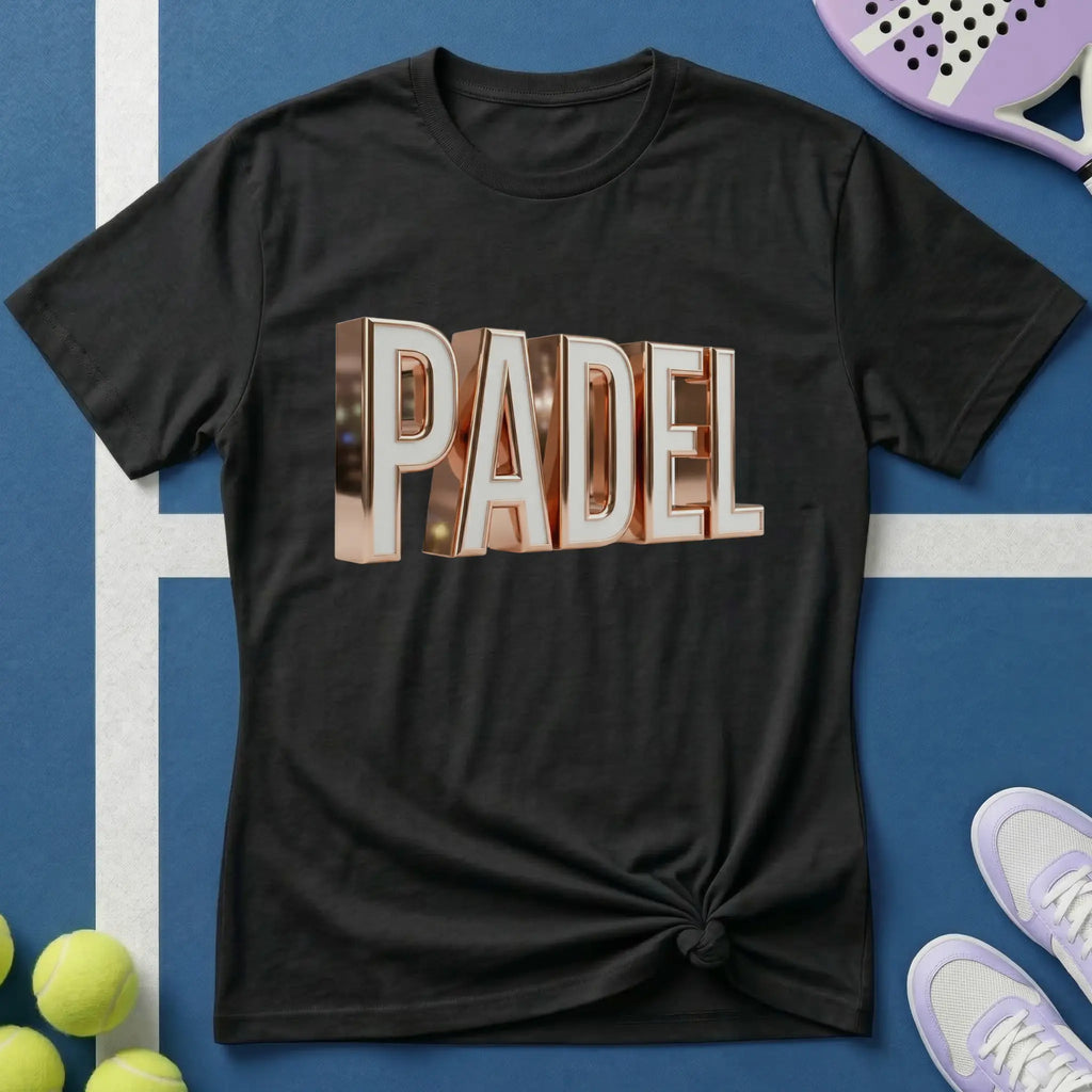 Padel 3D Rose Gold T-Shirt