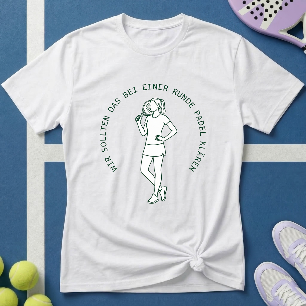 Wir sollten das bei einer Runde Padel klären T-Shirt