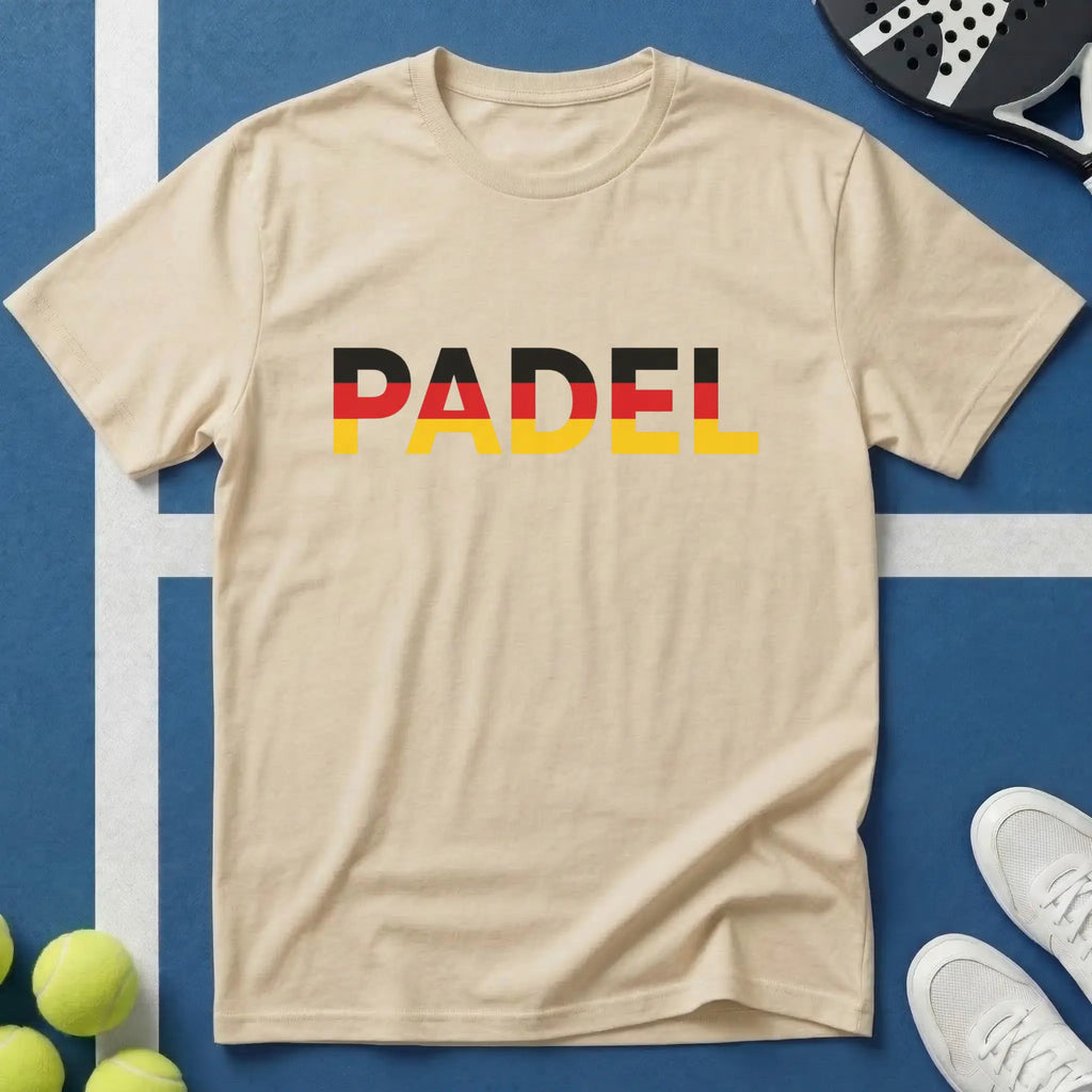 Padel Deutschland Typografie T-Shirt