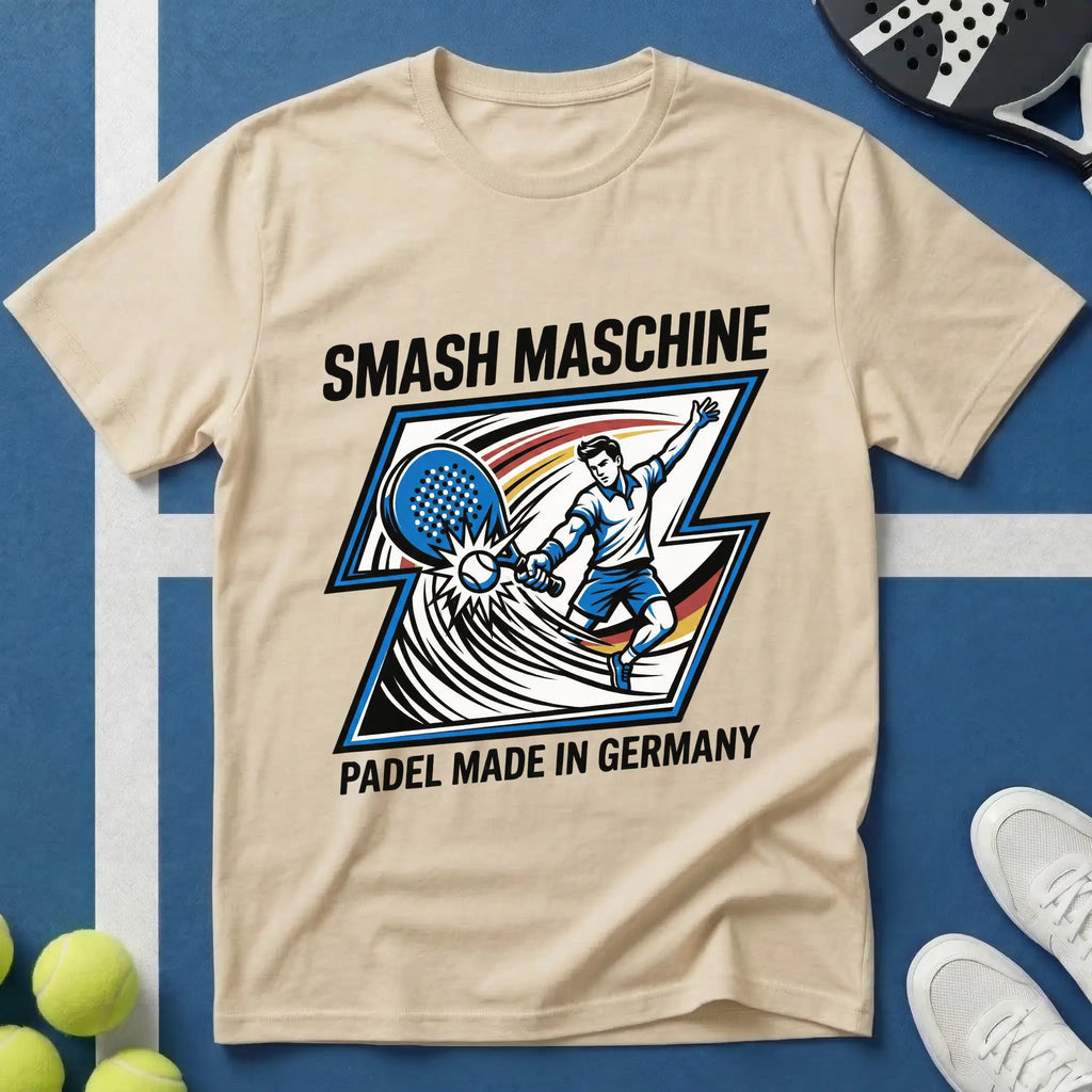Smash Maschine Padel made in Germany T-Shirt
