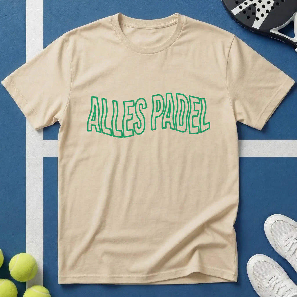 Alles Padel Grün Wavy Style T-Shirt