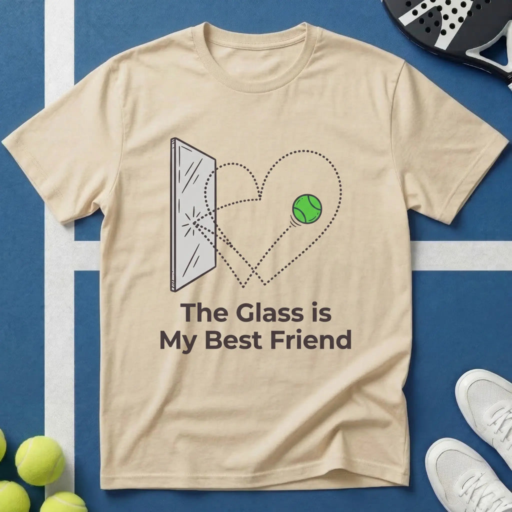 Padel the glass is my best friend T-Shirt