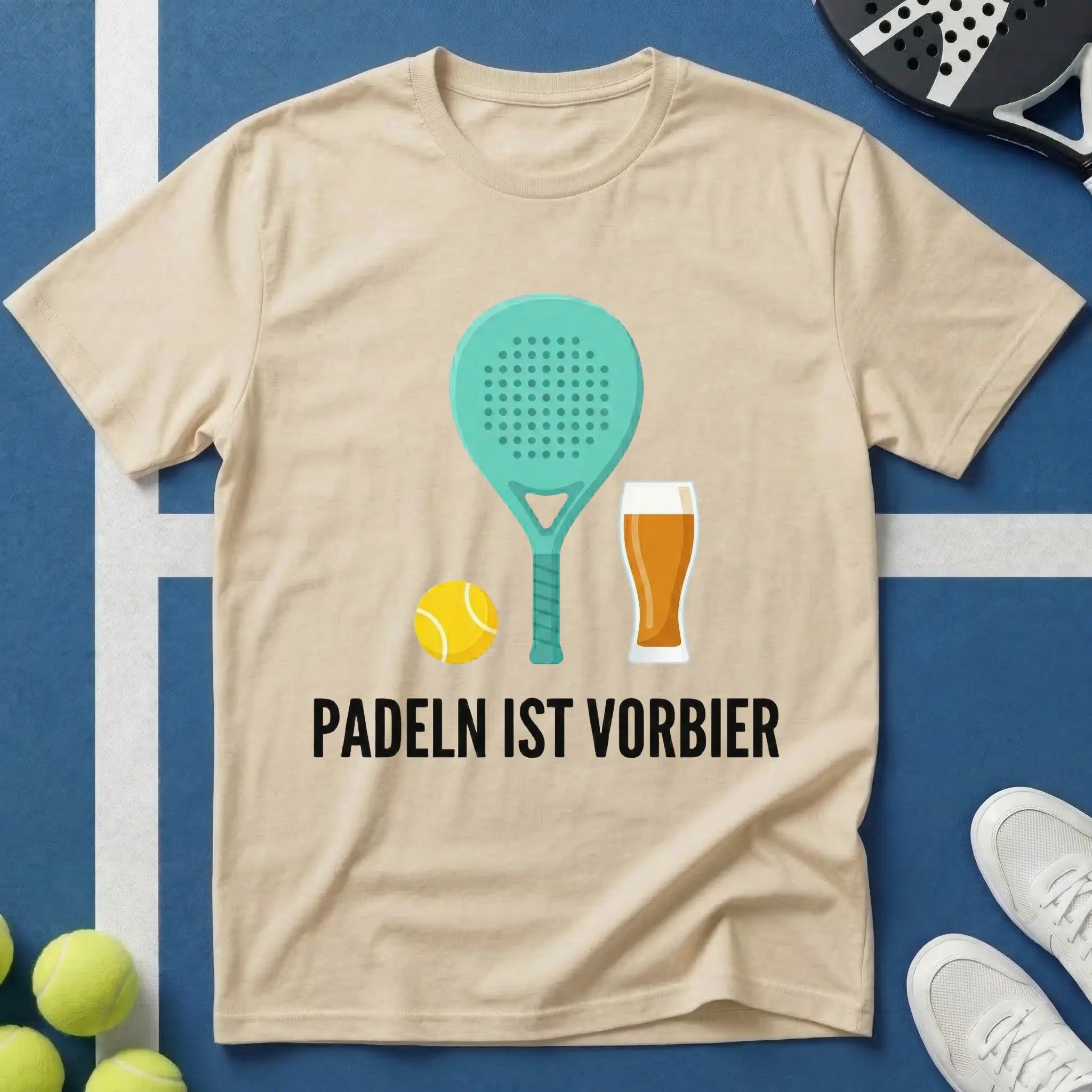 Padeln ist Vorbier Clip Art T-Shirt