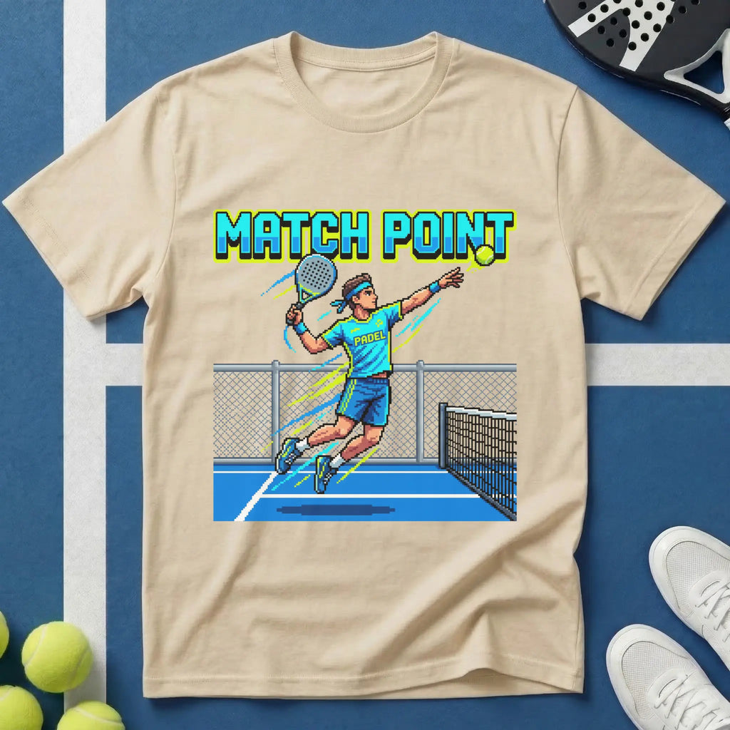 Match Point Comic Style Padel T-Shirt