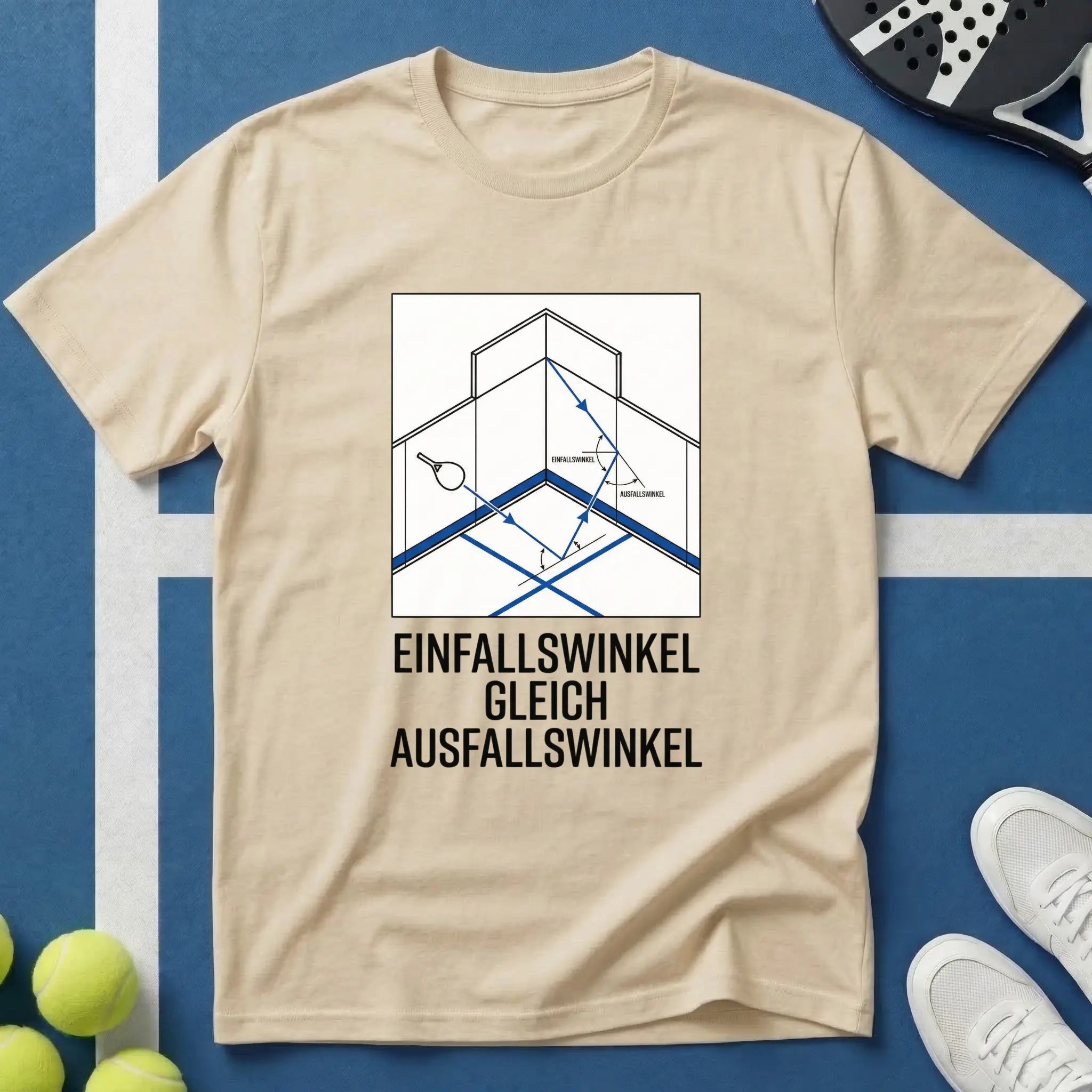 Einfallswinkel Gleich Ausfallswinkel Padel T-Shirt