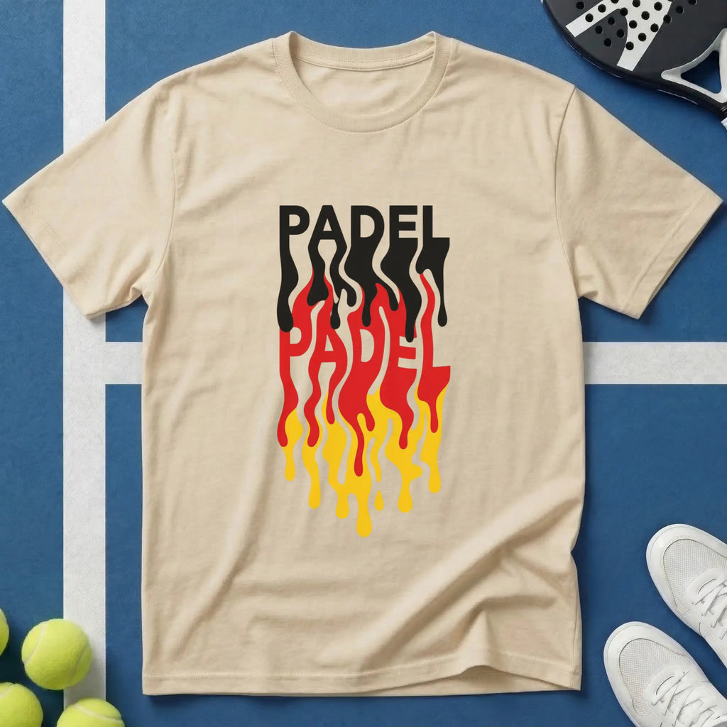 Deutschland Farben Padel Dripping Style T-Shirt