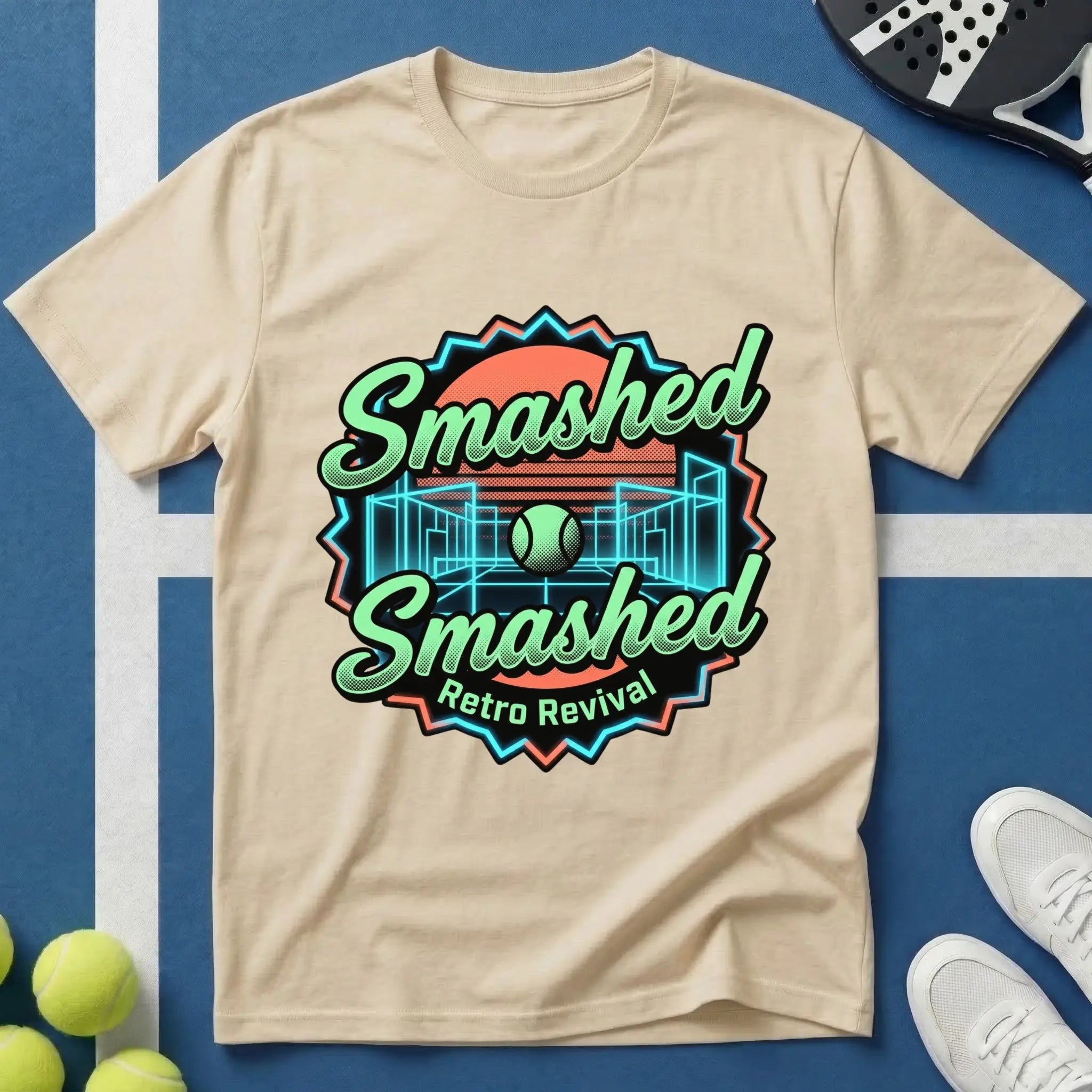 Padel Smashed Retro Revival T-Shirt