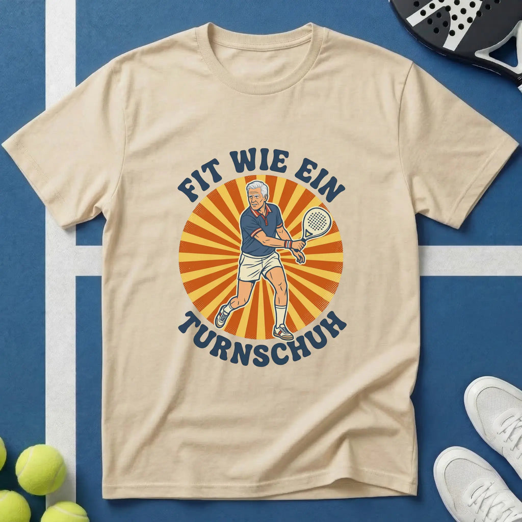 Fit Wie Ein Turnschuh Padel Retro Vintage T-Shirt