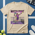Match Point Lila Gaming Style Padel T-Shirt