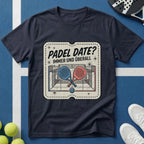 Padel Date Immer Und Überall Retro Ticket T-Shirt