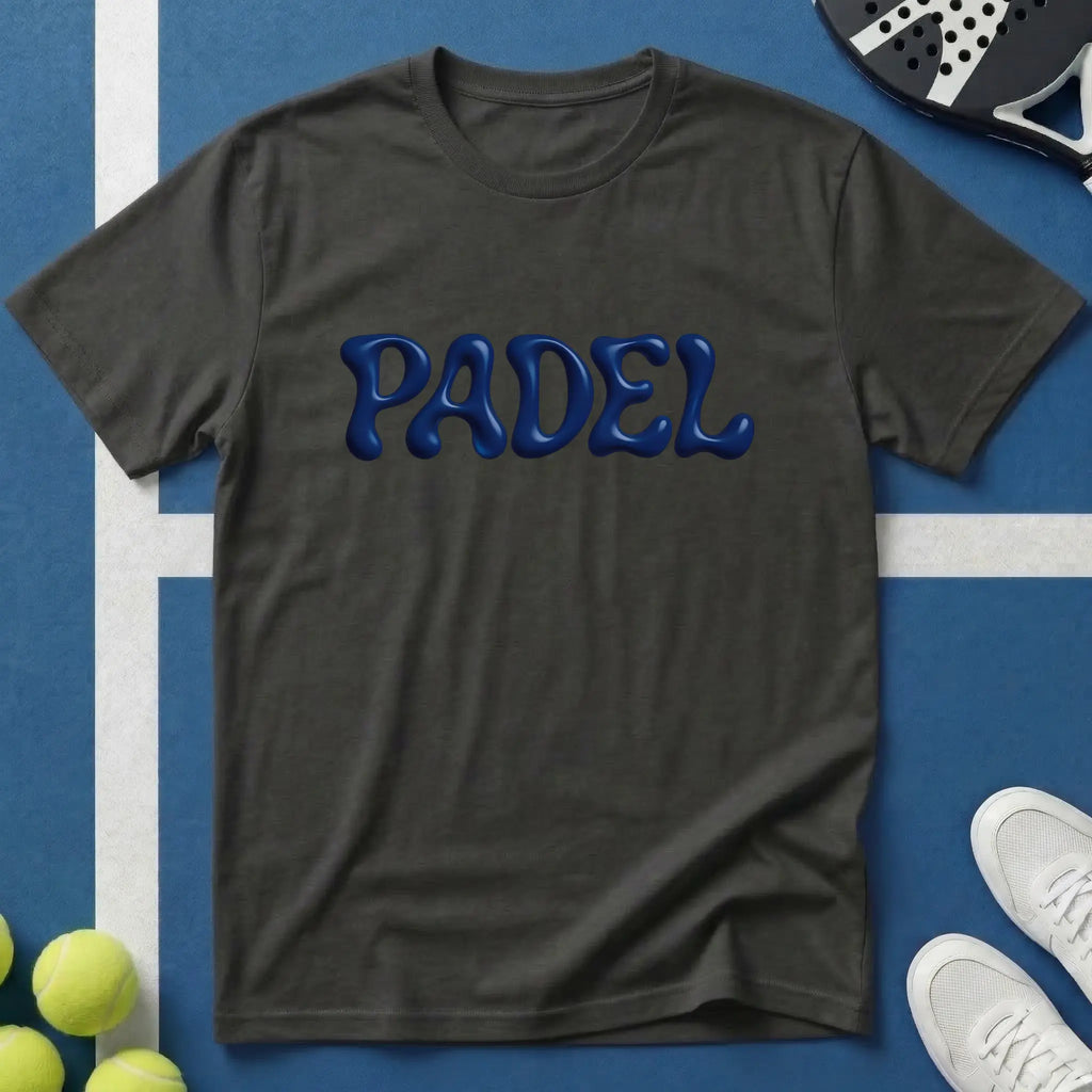 Padel 3D Bubble Schrift T-Shirt