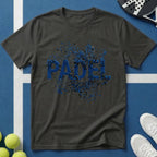 Padel Blaue 3D Explosion T-Shirt