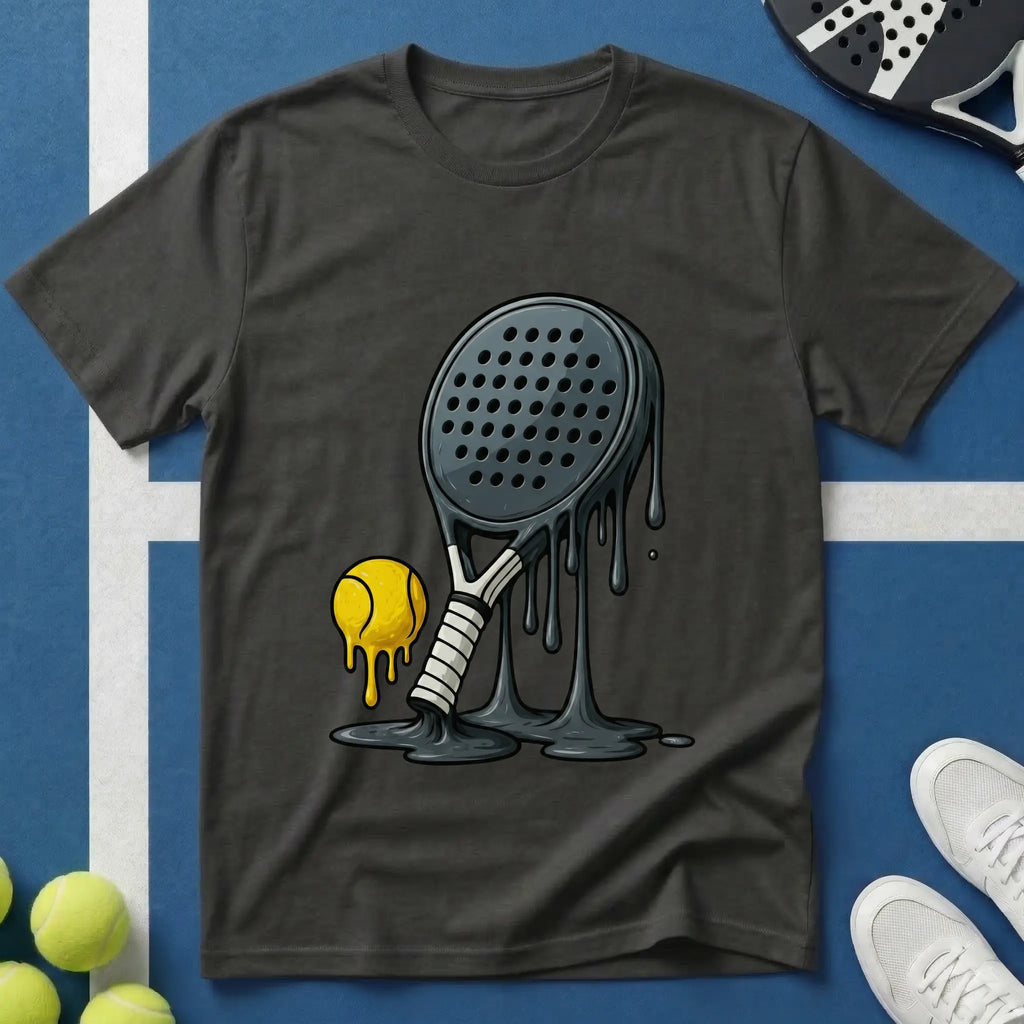 Dripping black Padel T-Shirt