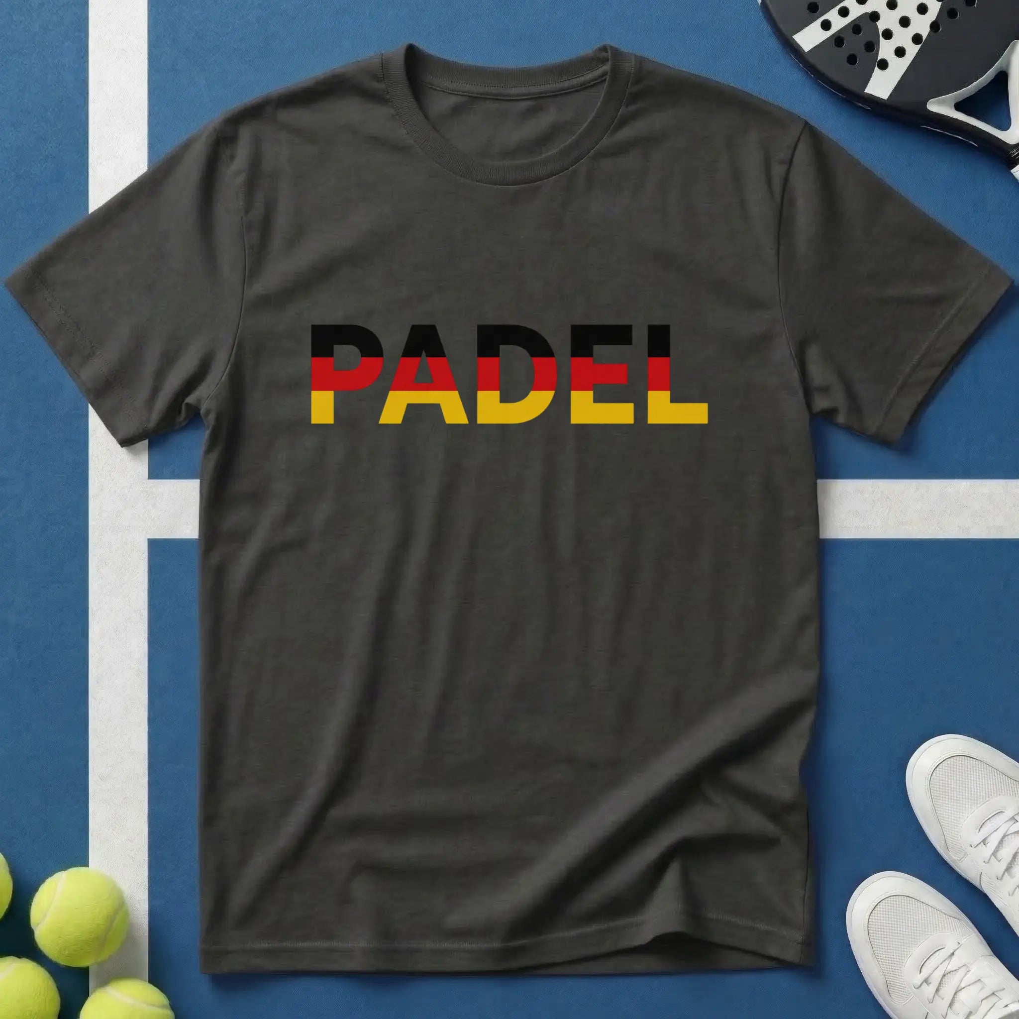 Padel Deutschland Typografie T-Shirt