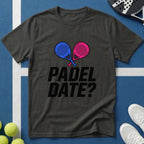 Padel Date? Blau Pink T-Shirt