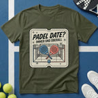 Padel Date Immer Und Überall Retro Ticket T-Shirt