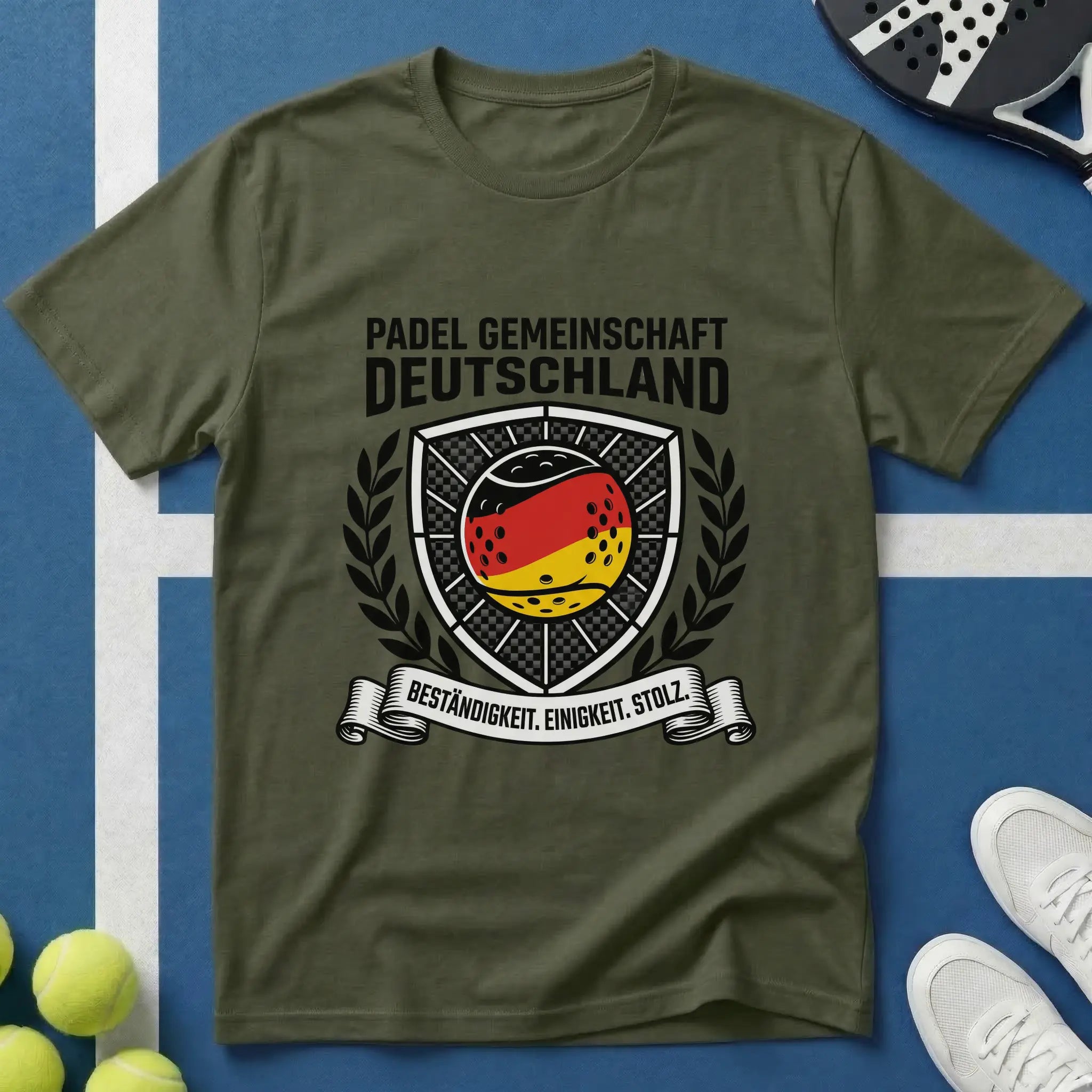 Padel Gemeinschaft Deutschland Wappen T-Shirt