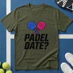 Padel Date? Blau Pink T-Shirt