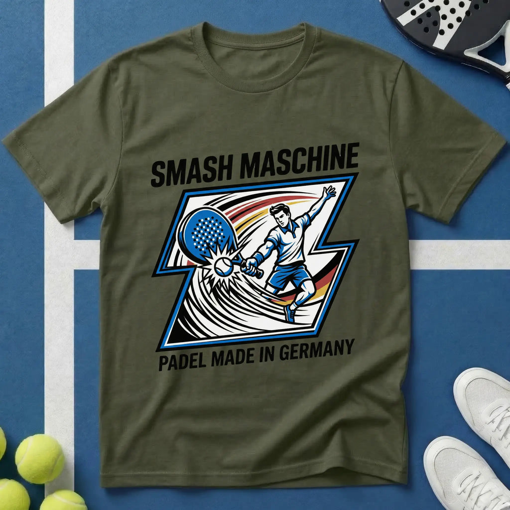 Smash Maschine Padel made in Germany T-Shirt