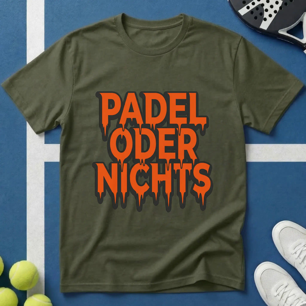 Padel Oder Nichts Dripping Style T-Shirt