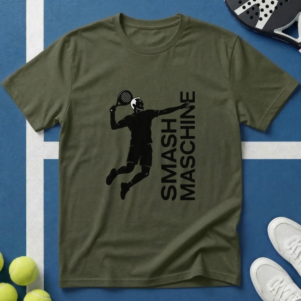 Smash Maschine Silhouette Padel T-Shirt
