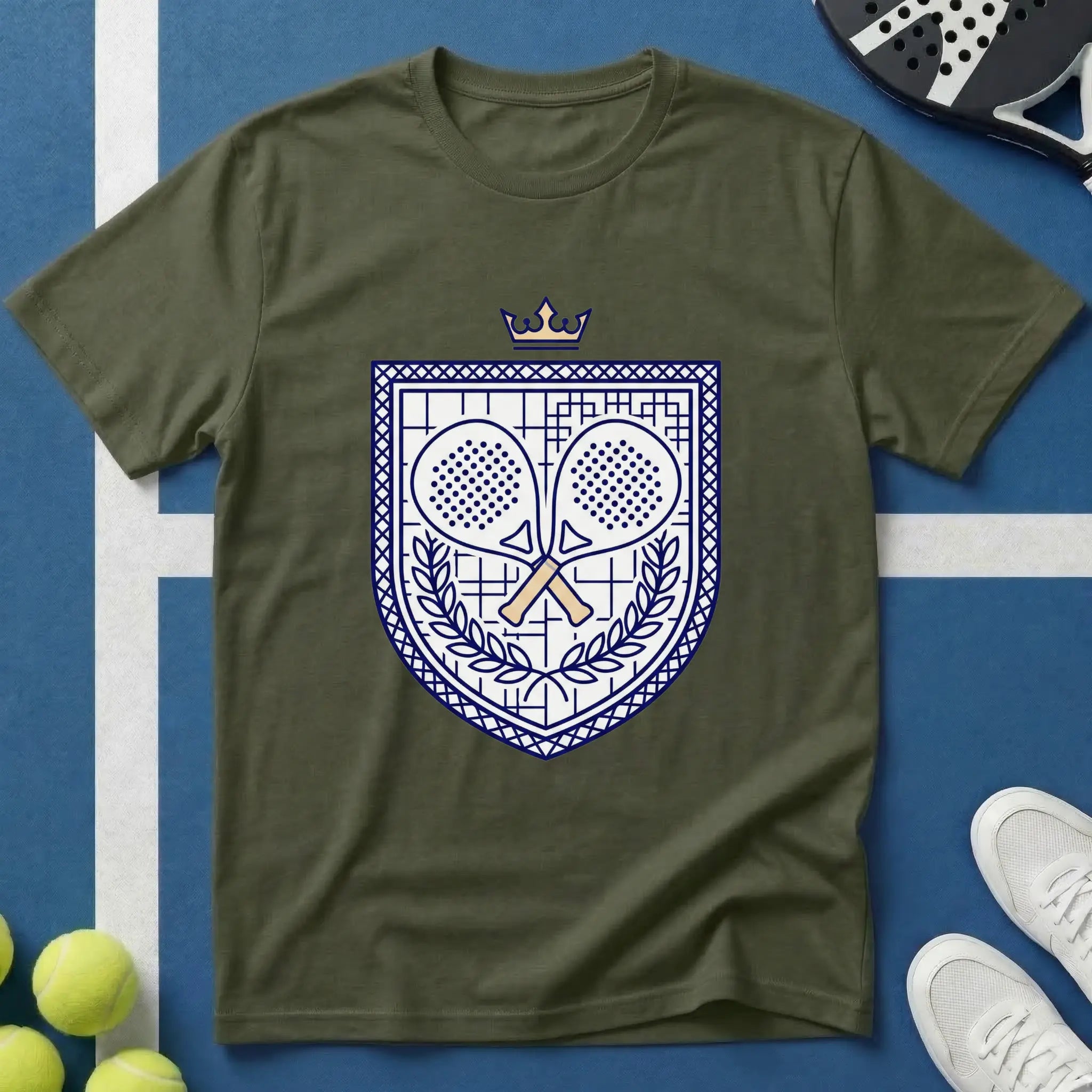 Padel königliches Wappen T-Shirt