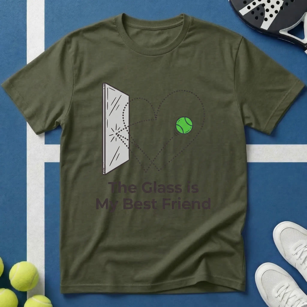 Padel the glass is my best friend T-Shirt