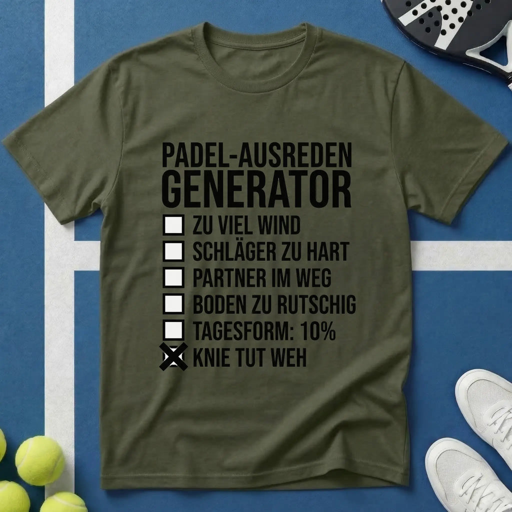 Padel-Ausreden Generator T-Shirt