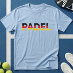Padel Deutschland Typografie T-Shirt