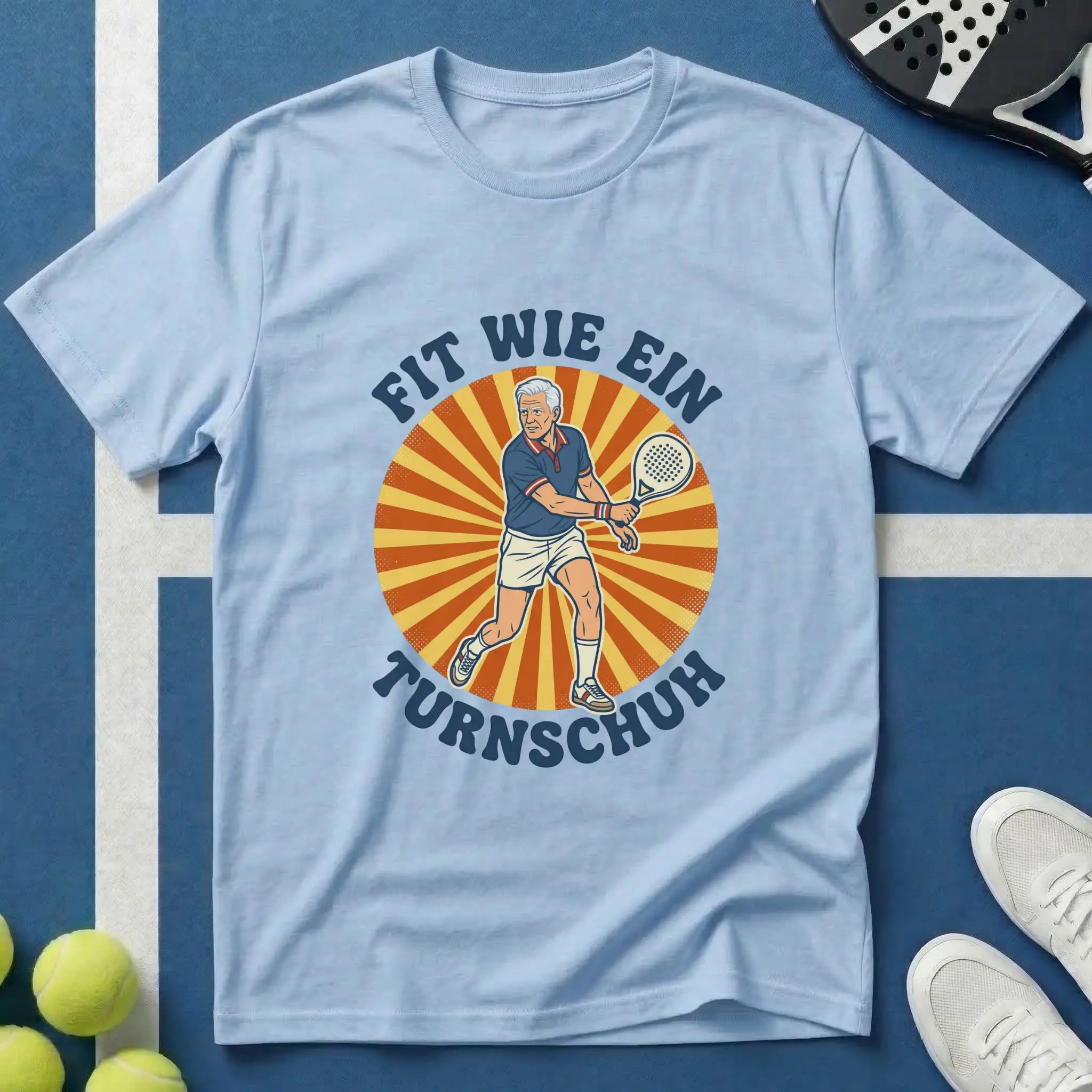 Fit Wie Ein Turnschuh Padel Retro Vintage T-Shirt