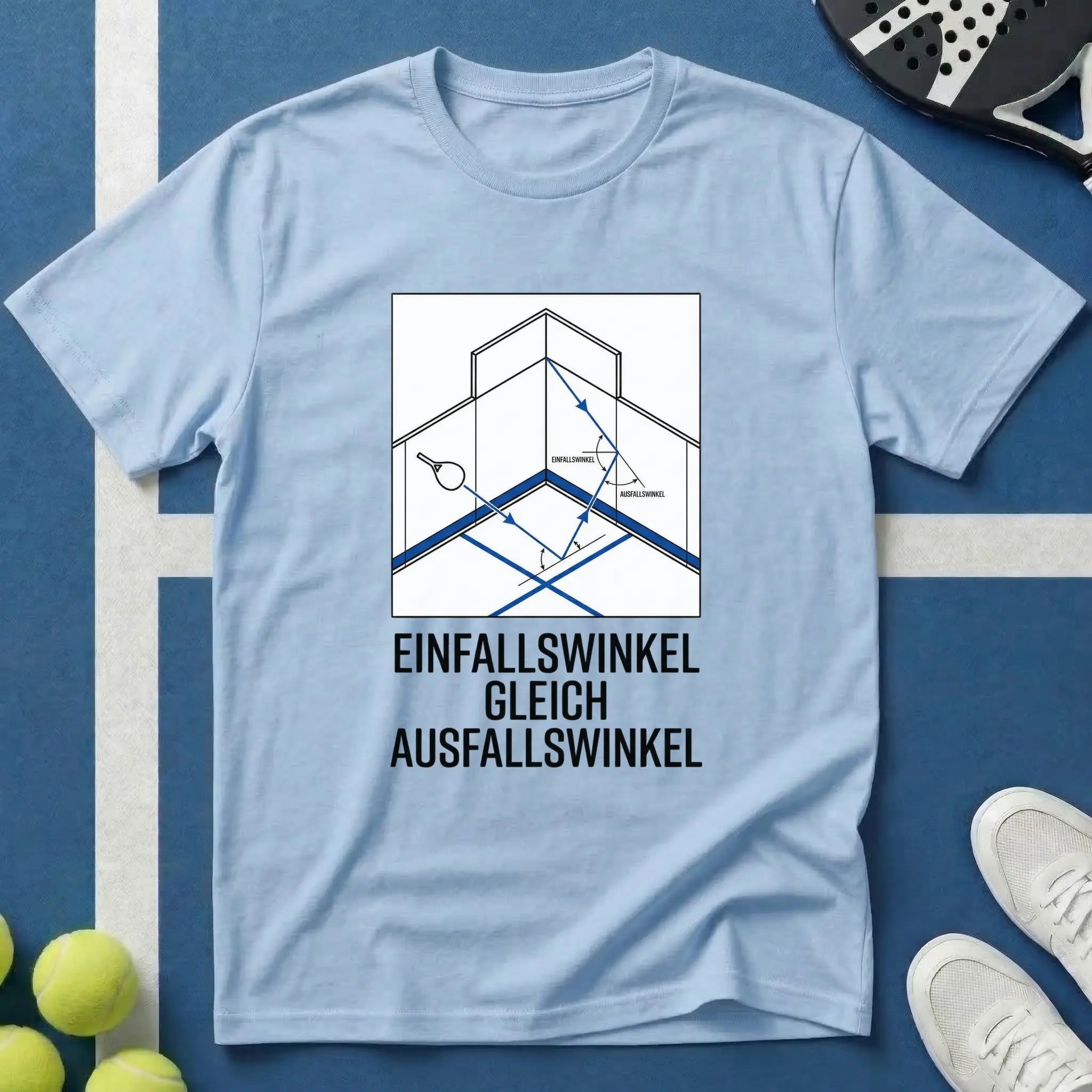 Einfallswinkel Gleich Ausfallswinkel Padel T-Shirt