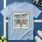 Padel Date Immer Und Überall Retro Ticket T-Shirt
