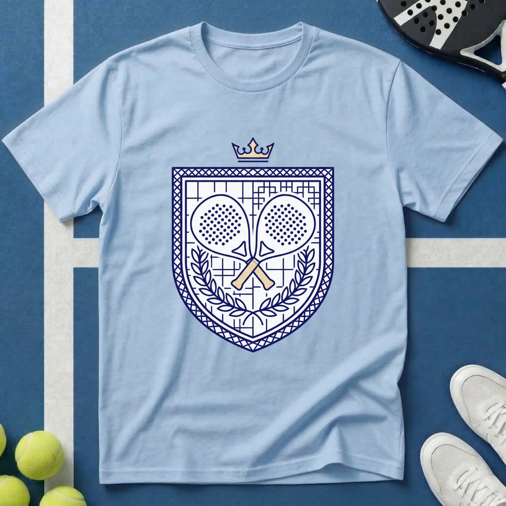 Padel königliches Wappen T-Shirt