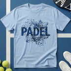 Padel Blaue 3D Explosion T-Shirt