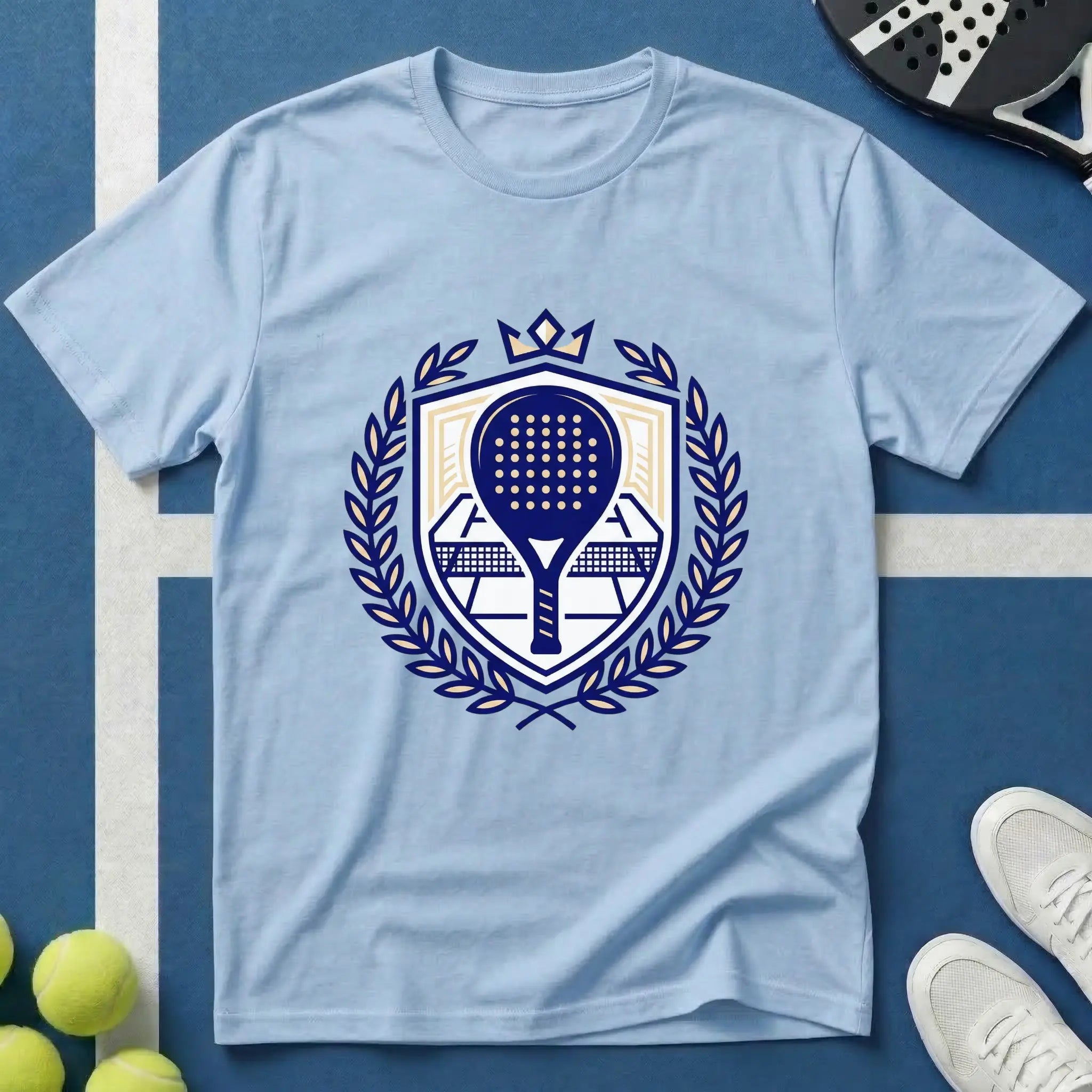 Königliches Padel Wappen mit Krone 2 T-Shirt