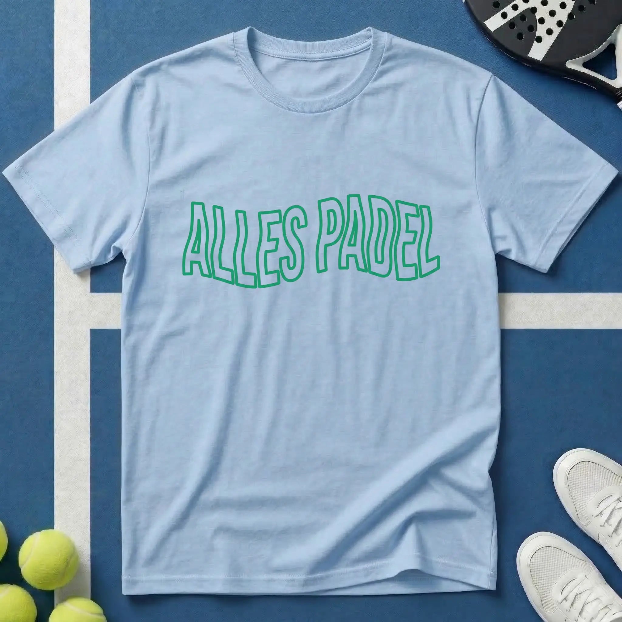 Alles Padel Grün Wavy Style T-Shirt