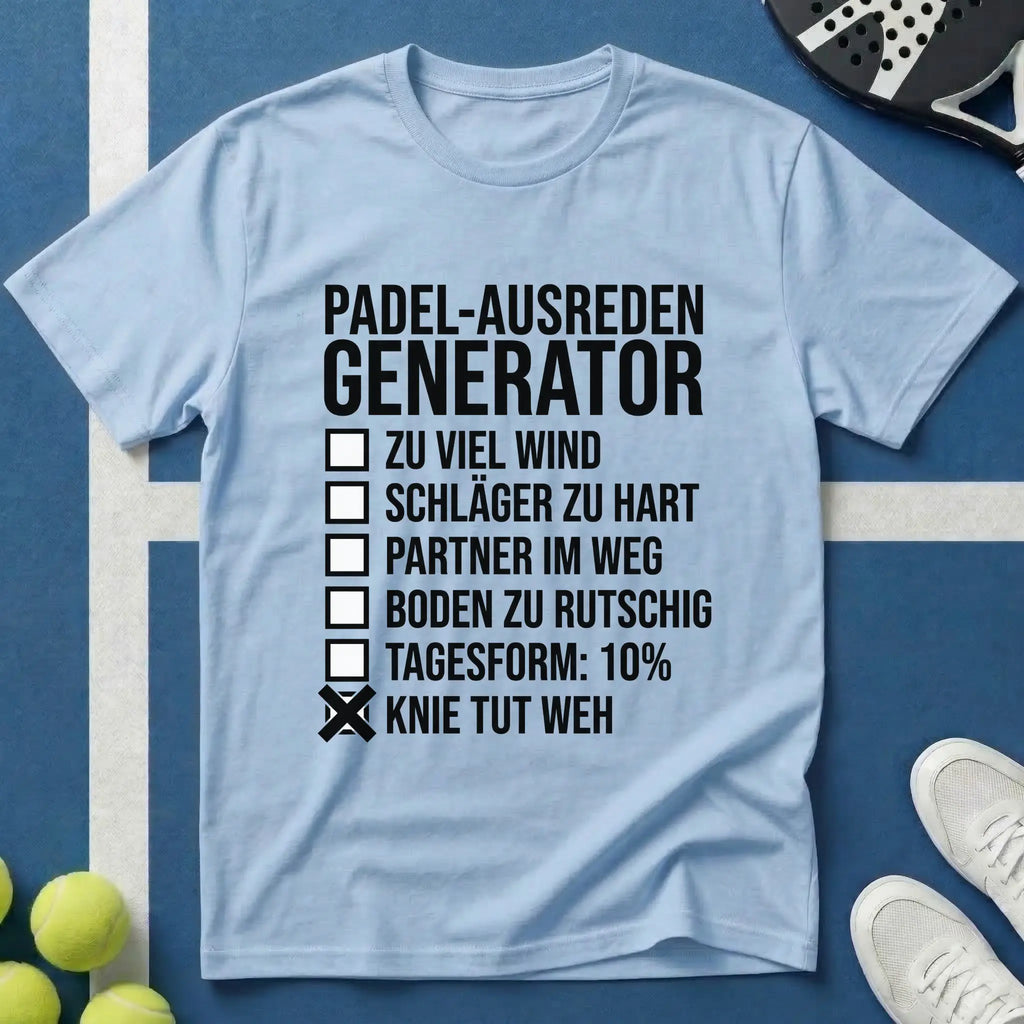 Padel-Ausreden Generator T-Shirt