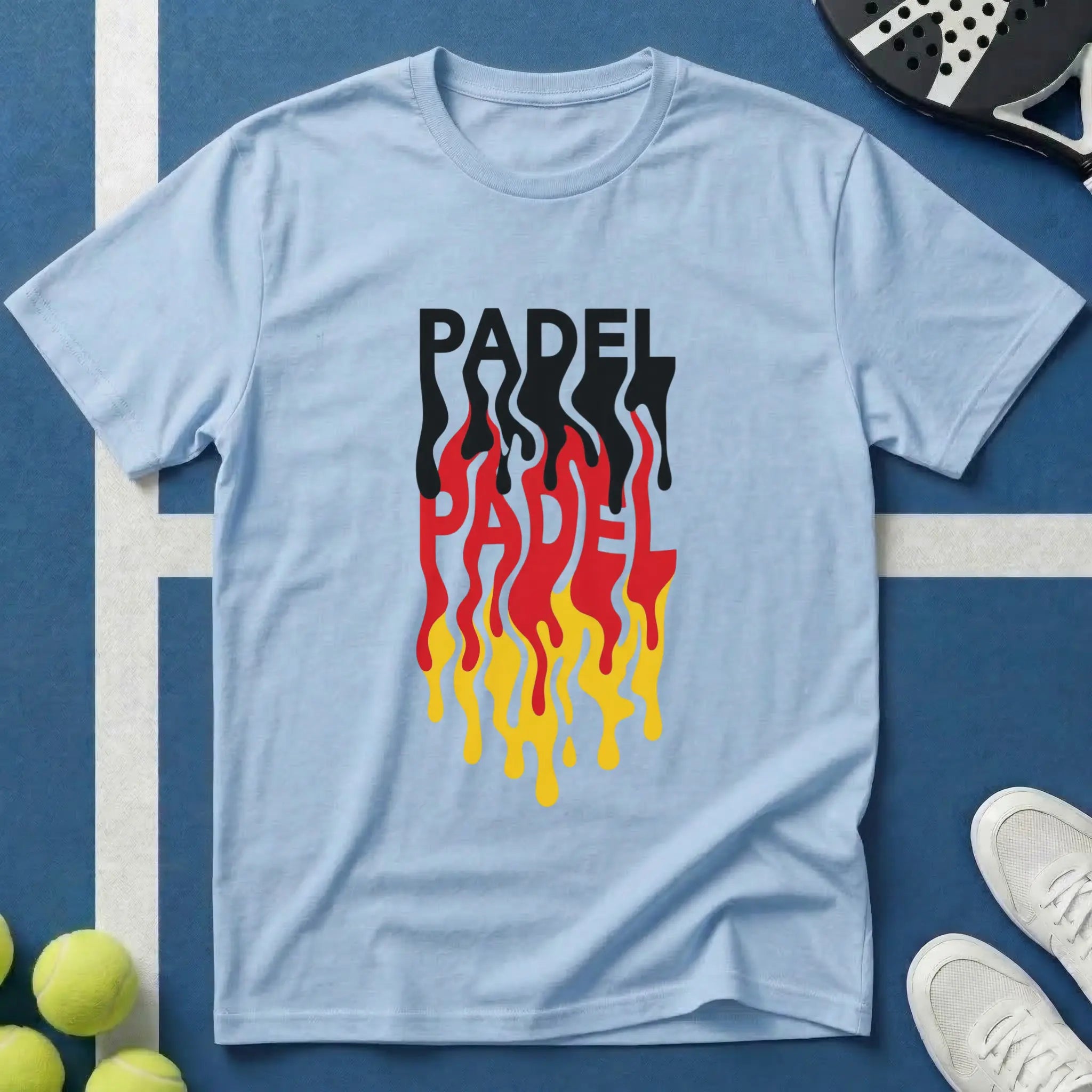 Deutschland Farben Padel Dripping Style T-Shirt