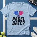Padel Date? Blau Pink T-Shirt