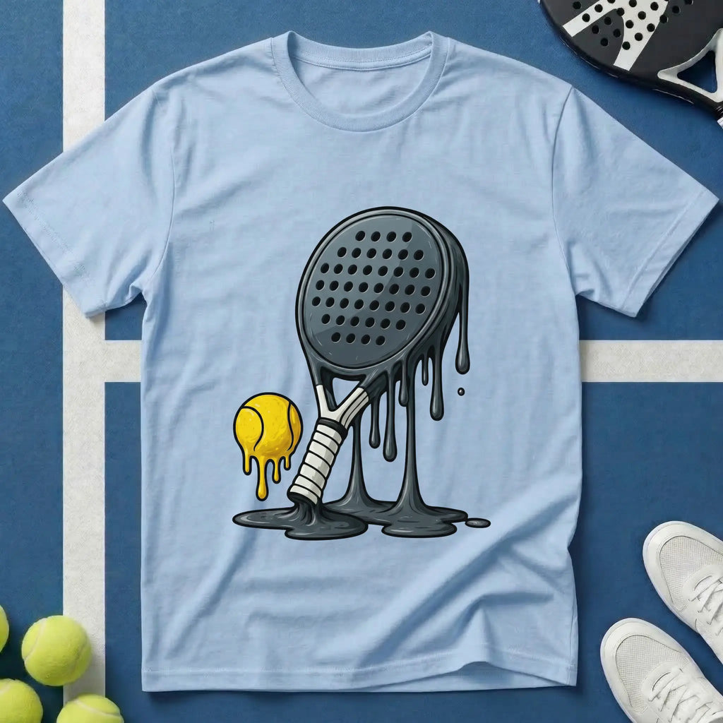 Dripping black Padel T-Shirt