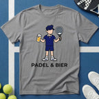 Padel und Bier Faceless illustration T-Shirt
