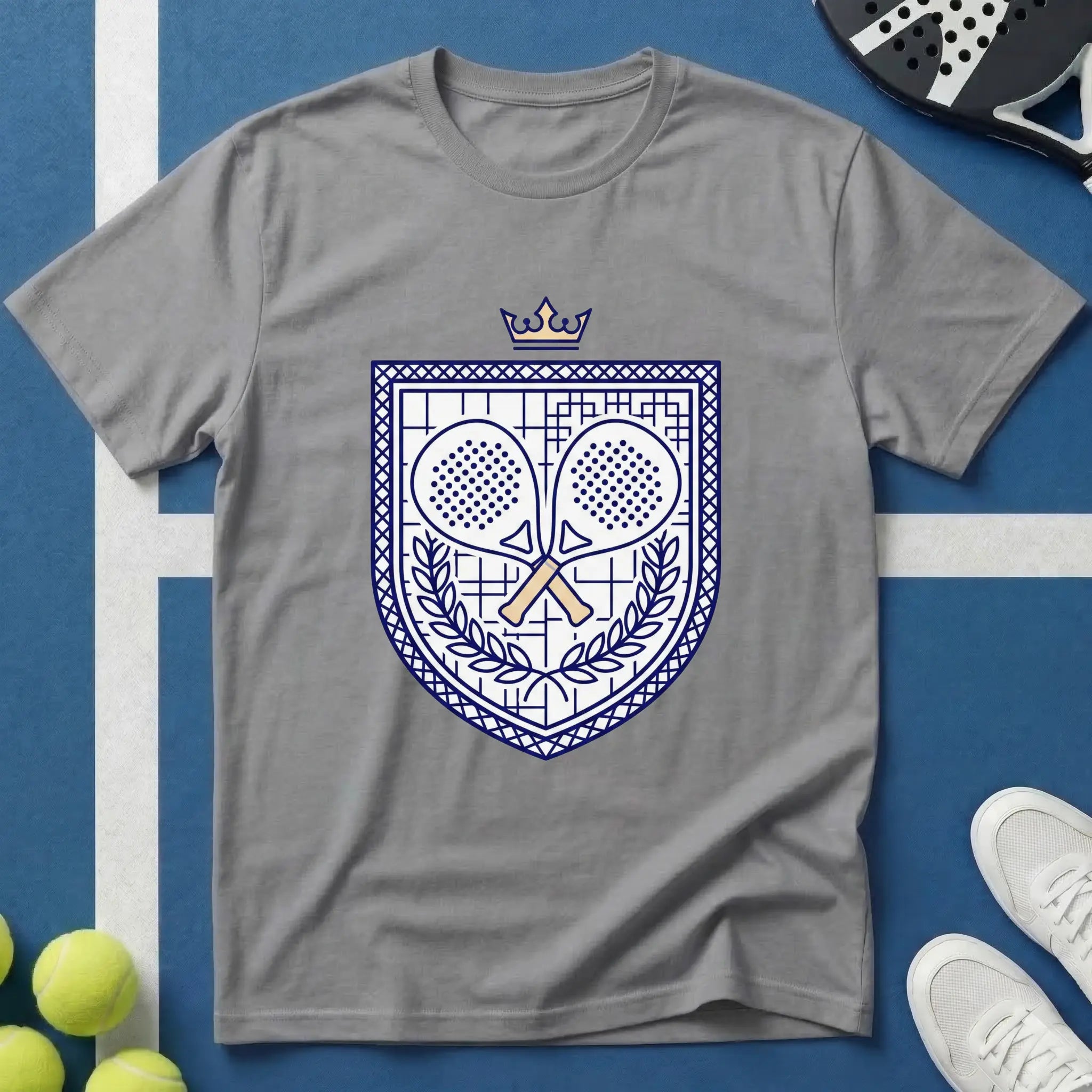 Padel königliches Wappen T-Shirt