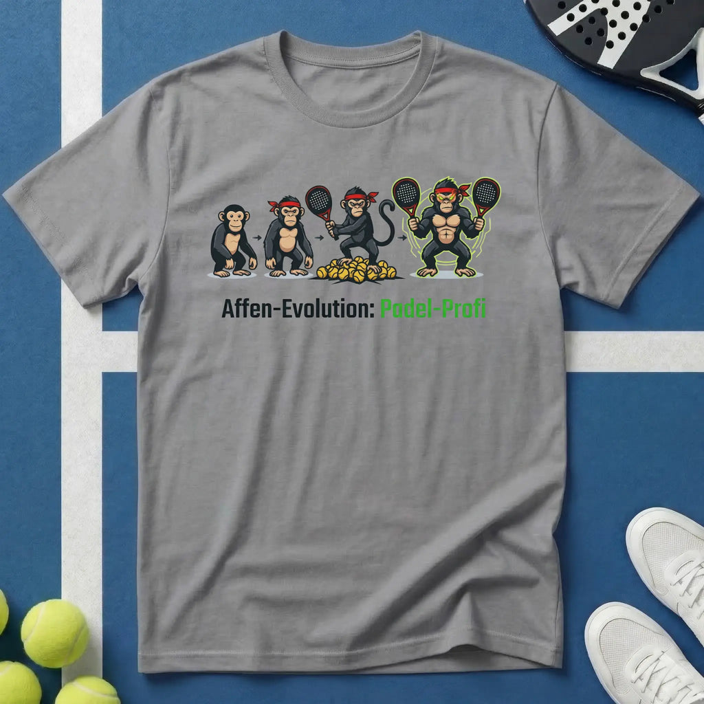 Affen-Evolution Padel-Profi T-Shirt